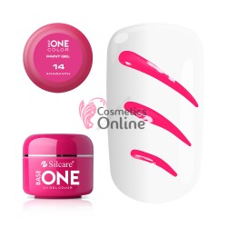 Gel UV Base One Silcare pentru pictura, carving, roz Amaranth